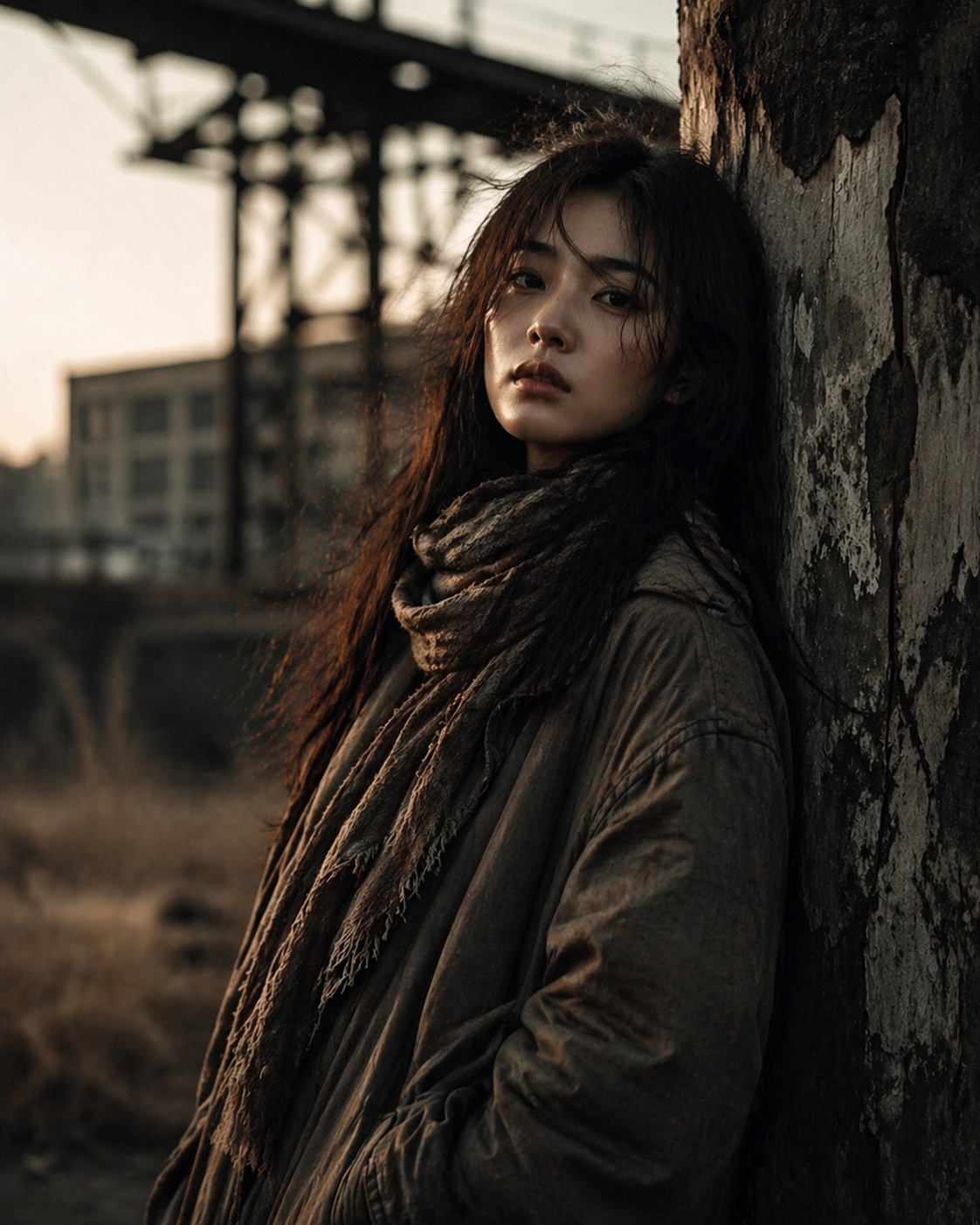 90s Grunge Japanese Portrait of a woman