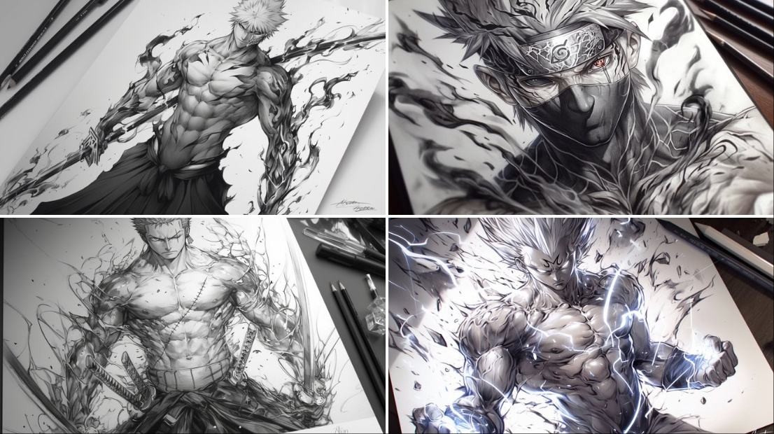 Pencil Drawing of Your Character