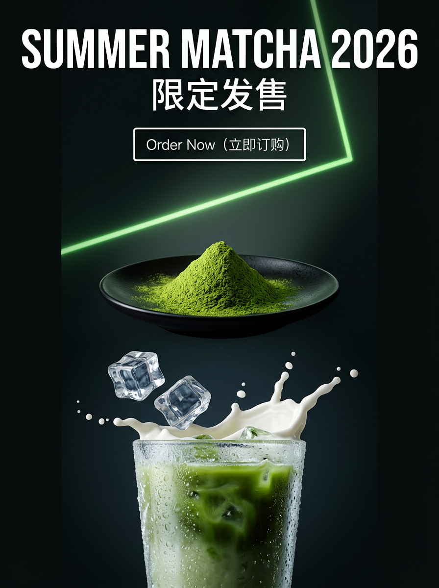 Dark-Style Summer Matcha Limited Edition Ad