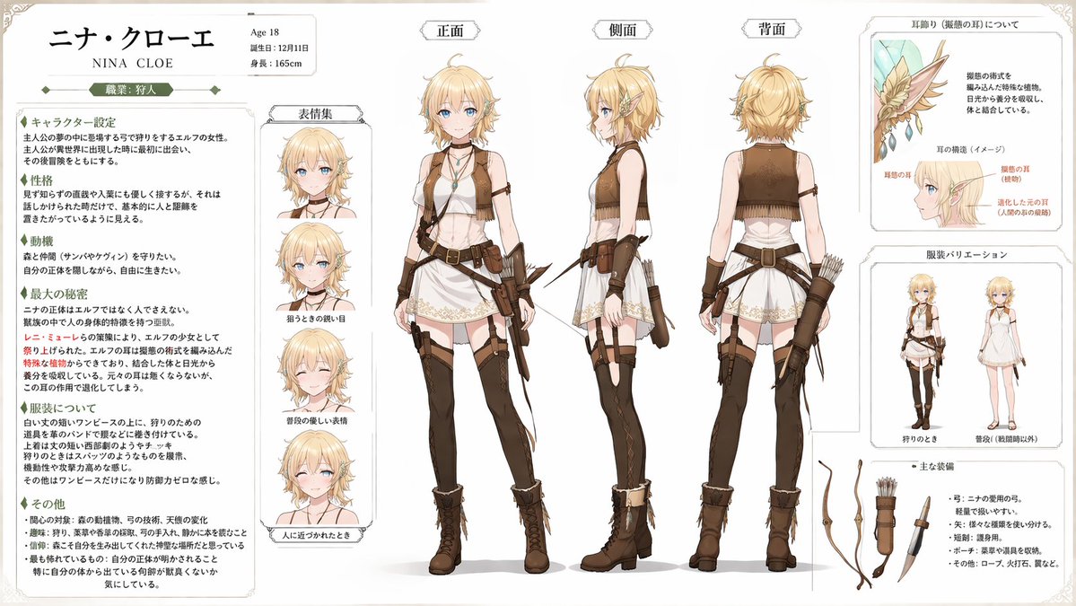 Character Setting Material Organizer