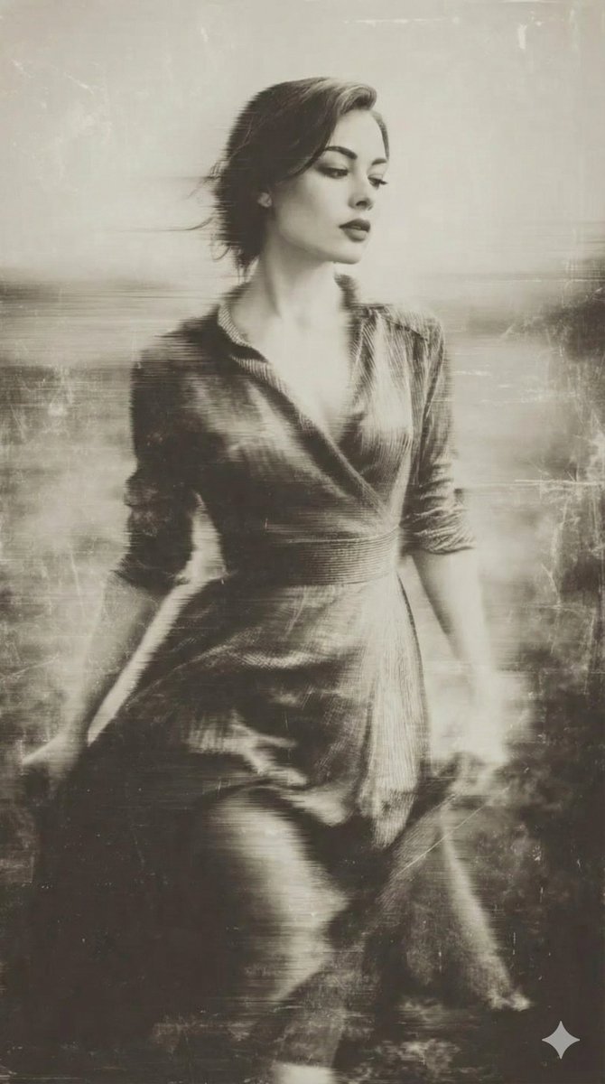Vintage Sepia Ethereal Portrait