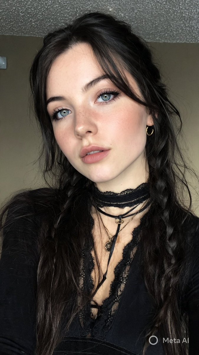 Atmospheric Soft Goth Selfie