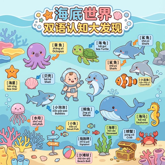 Bilingual Discovery: Underwater World