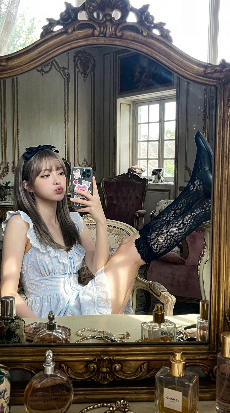 Rococo Mirror Rebel Selfie
