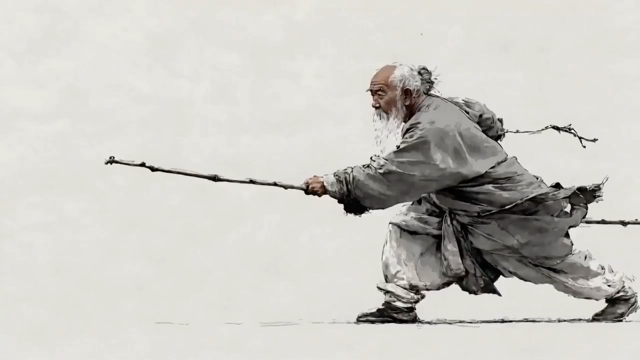 Ink Wash Martial Arts Calligraphy
