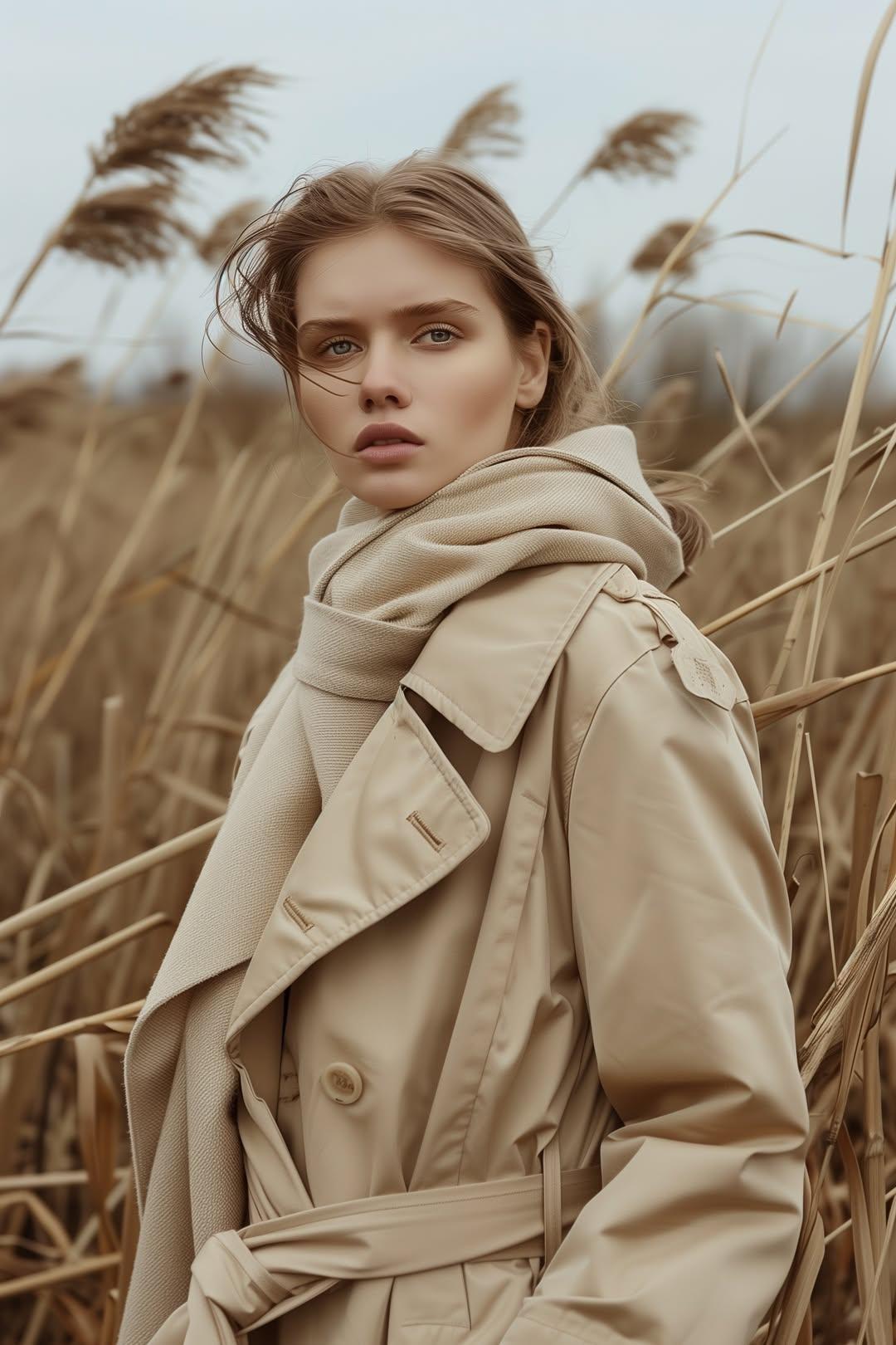 Reed Trench Cinematic Fashion