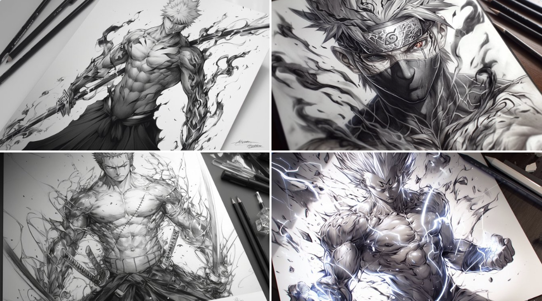 Pencil Drawing of Your Character