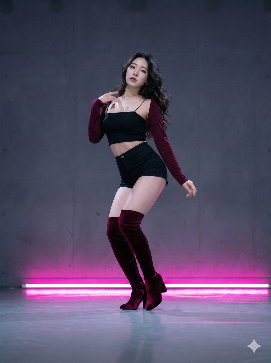 Neon K-Pop Dance Idol