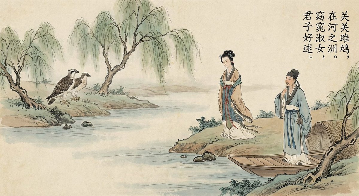A Painting Inspired by Classical Chinese Poetry