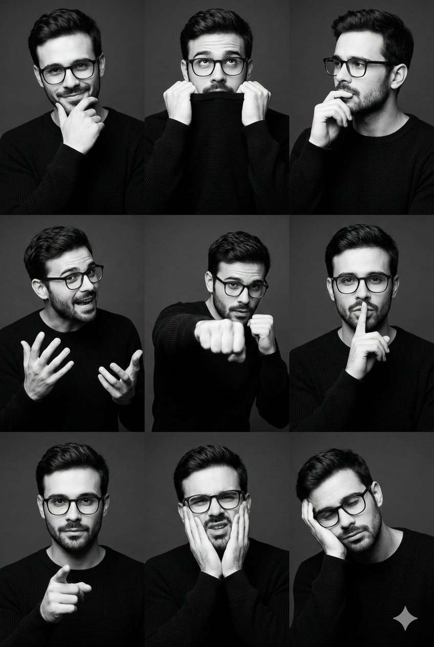Image Type Studio Portrait Collage Layout Structure 3x3 Grid Aspect Ratio