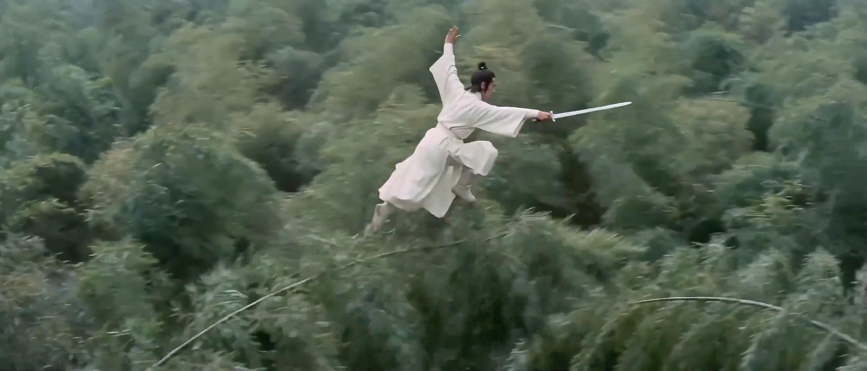 Seedance2 White Swordsman Bamboo Forest