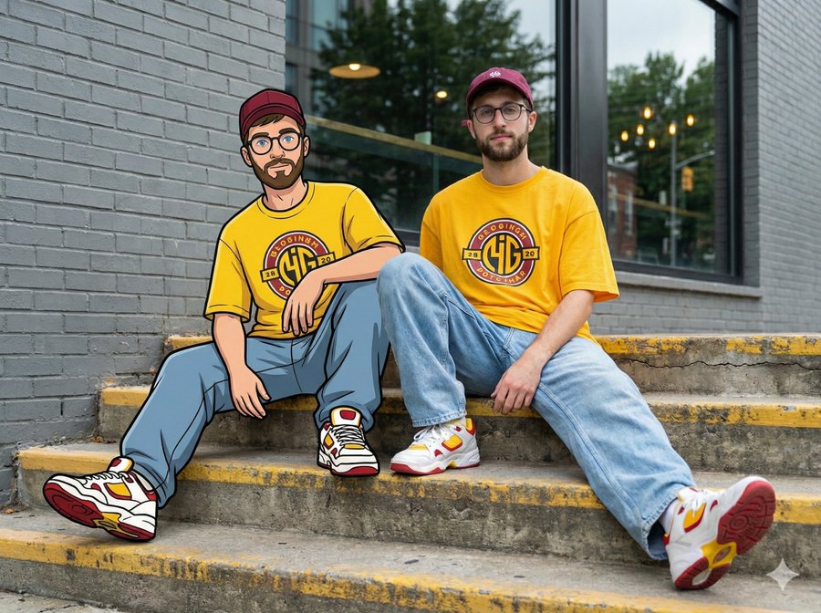 Real Cartoon Street Portrait