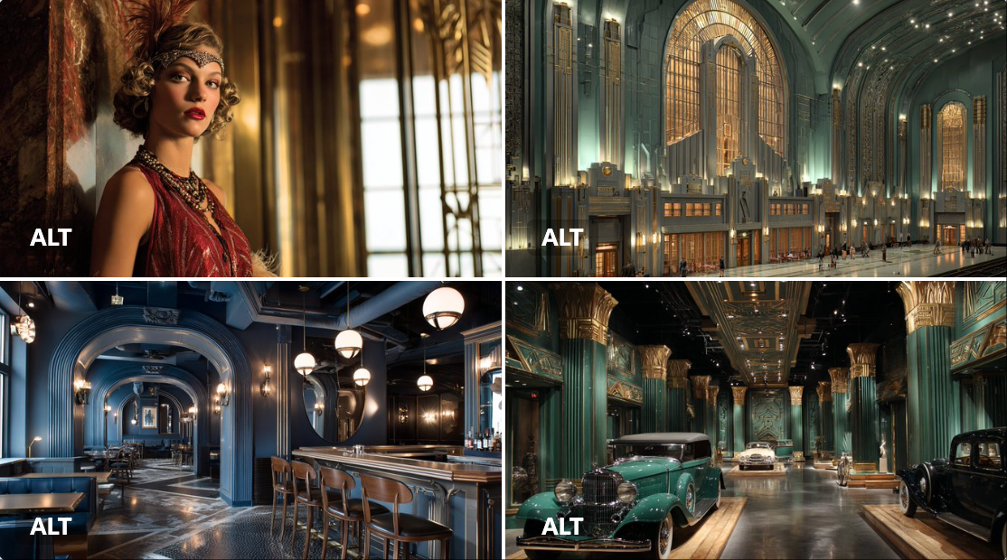 SUBJECT Set Within an Art Deco Metropolis Showcasing the Grandeur and