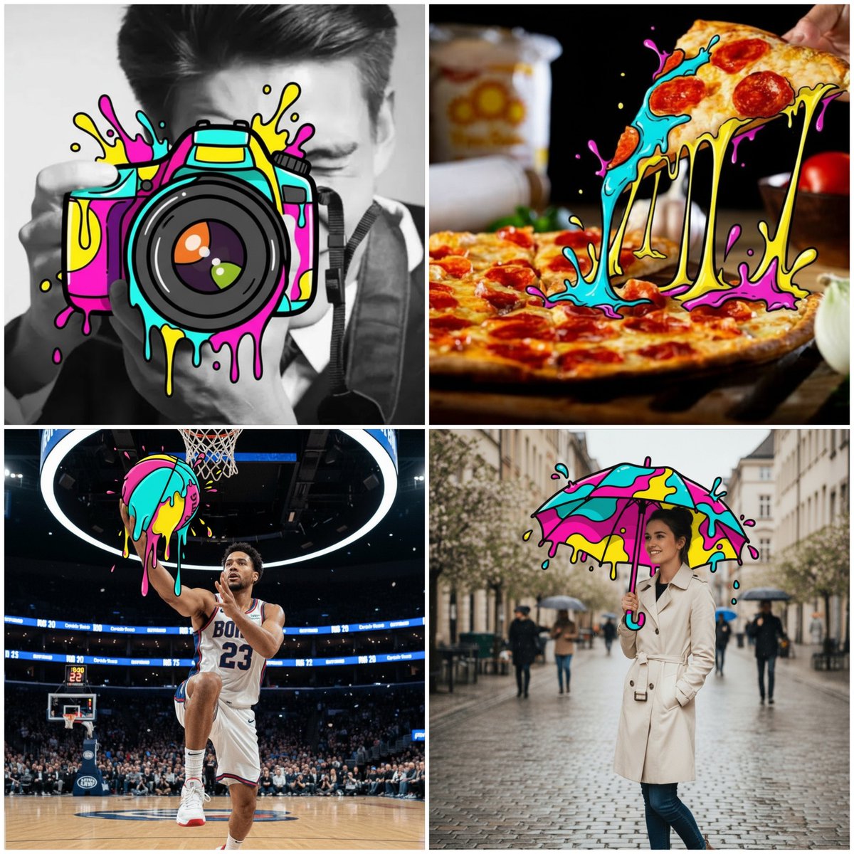The OBJECT From the Uploaded Photo into a Bold Colorful Cartoon