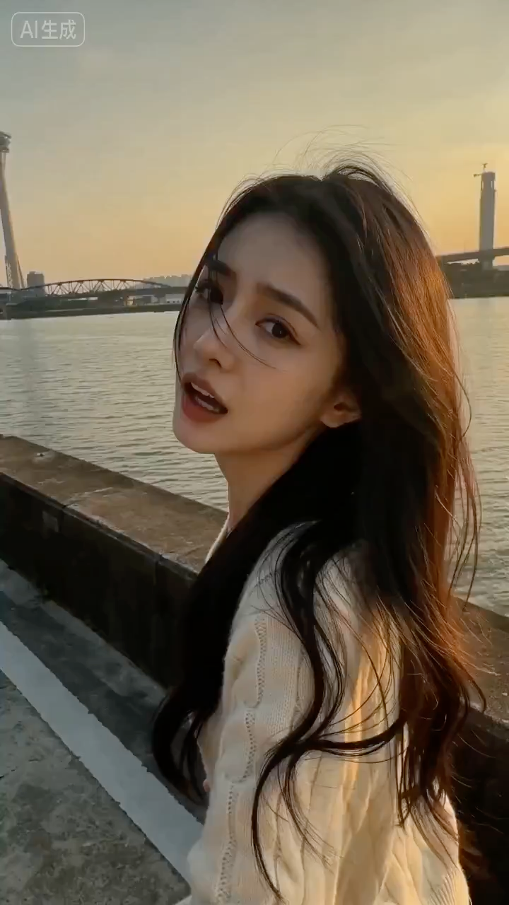 Tamsui Sunset Sweet Girl Moment