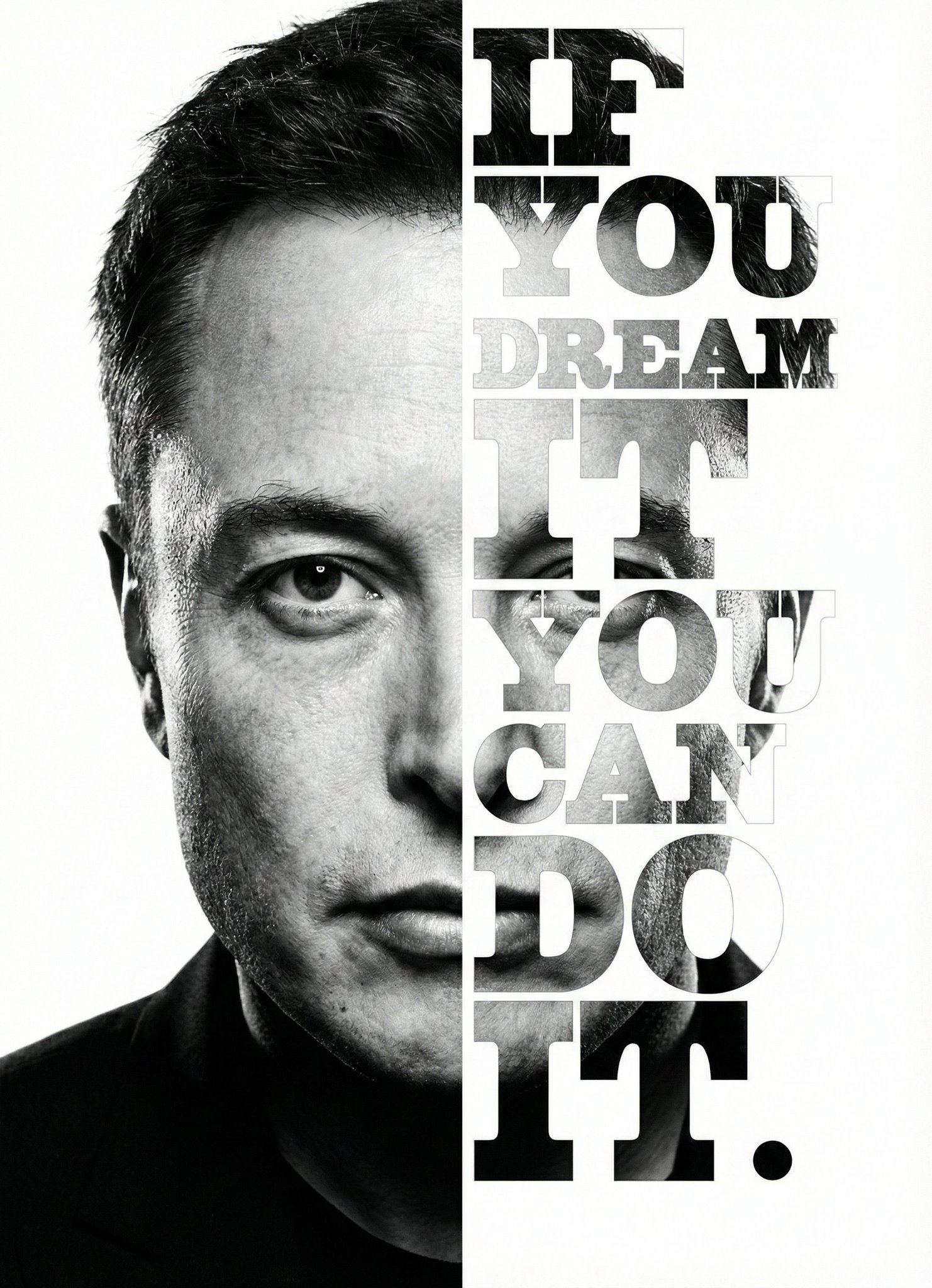 Musk Bw Dream Portrait
