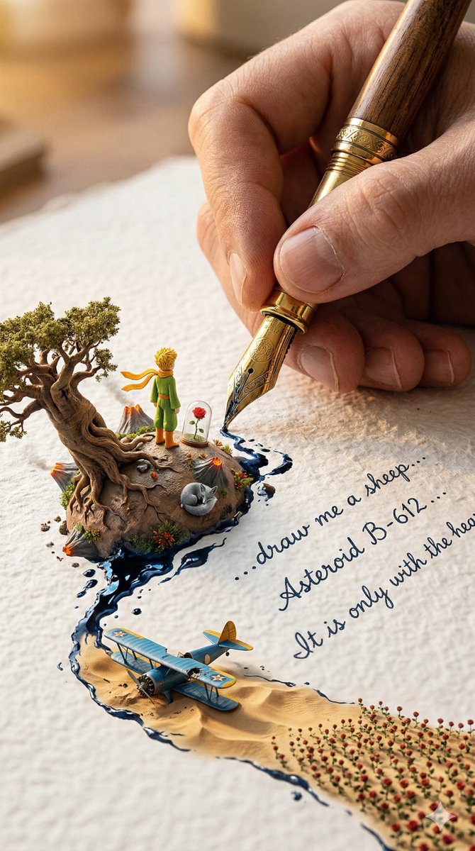 Giant Pen Writing Fantasy World