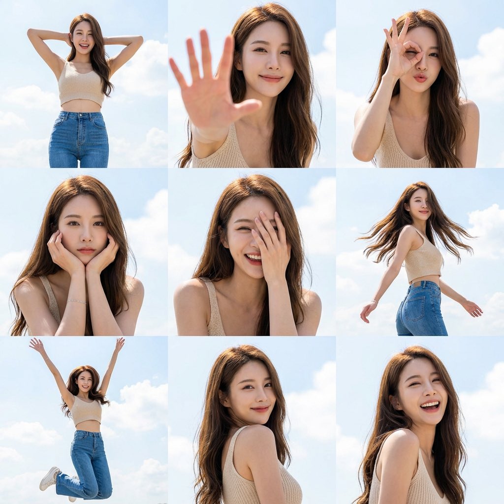 Sunny Sky Dynamic Girl