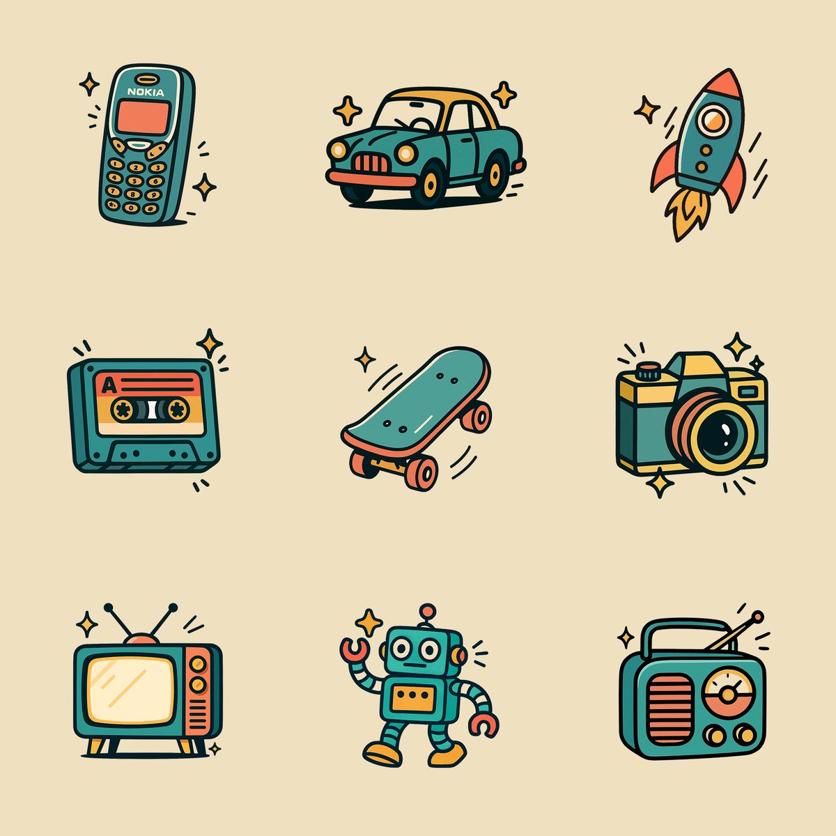 Vintage Style Icon