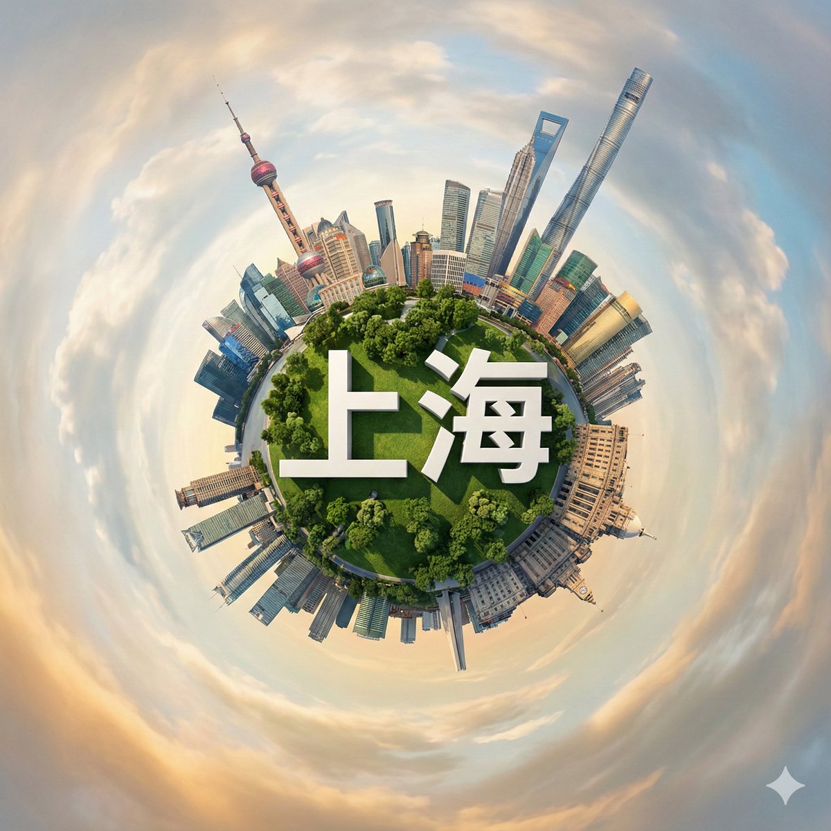 Hyperrealistic Shanghai Mini Planet