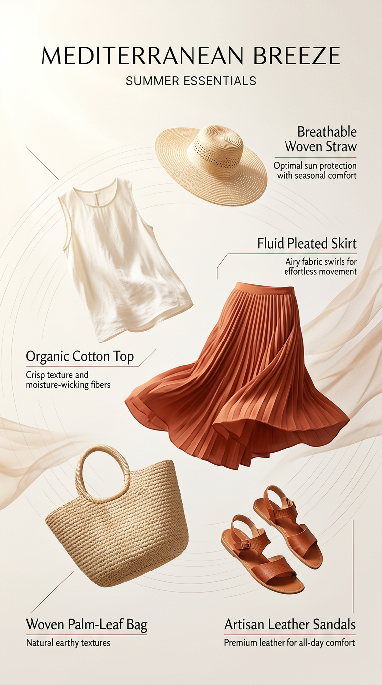 Mediterranean Summer Outfit Infographic