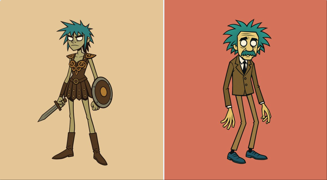 Gorillaz Style Character