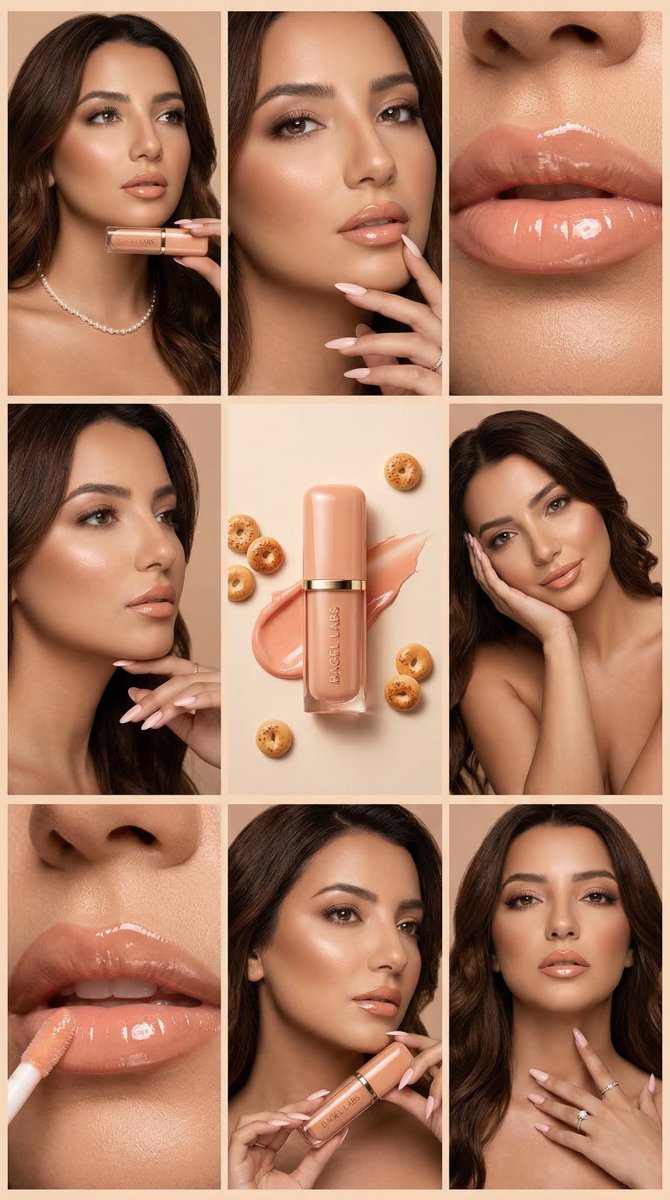 Ultimate Luxury Peach Nude Grid