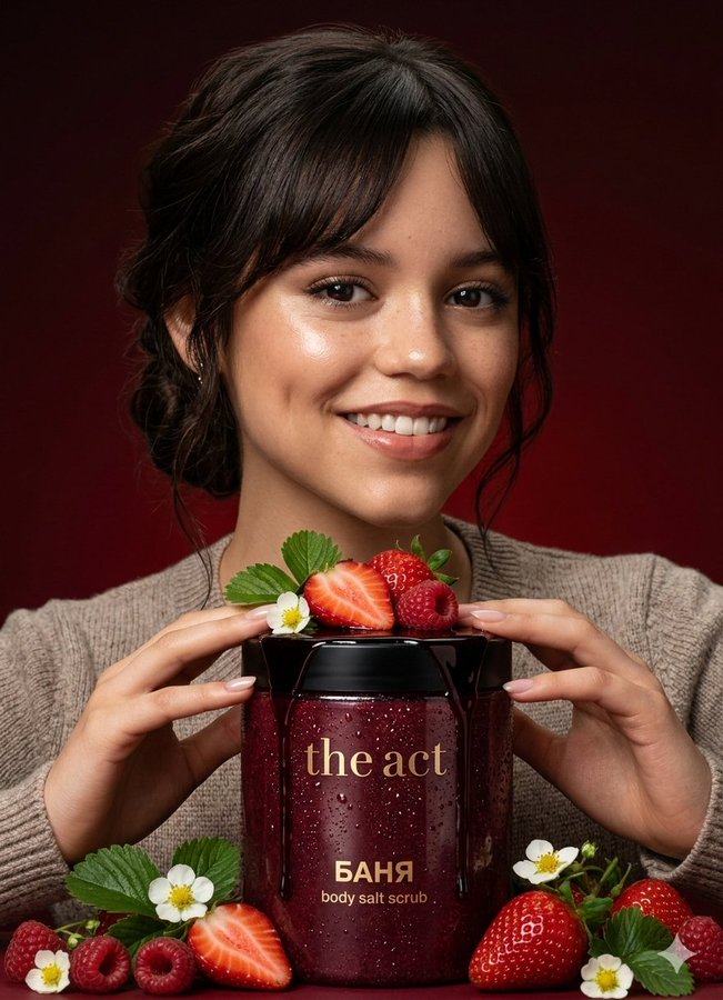 Jenna Ortega Luxury Berry Scrub