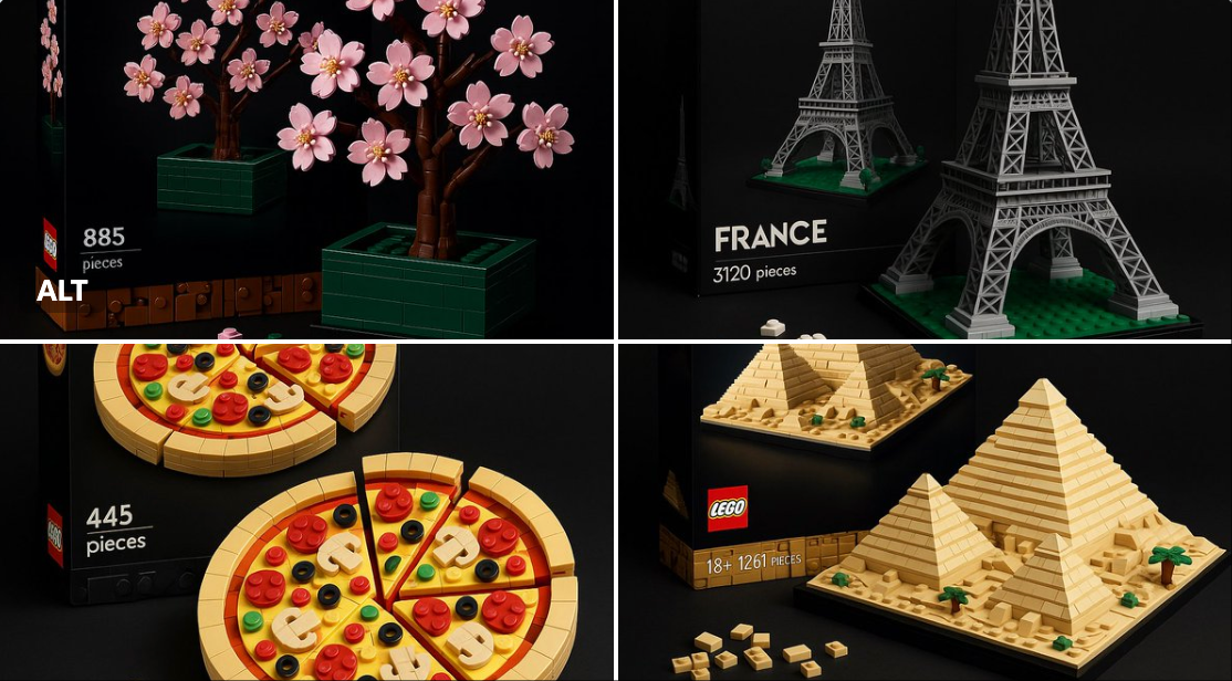 Realistic LEGO-style Set Featuring COUNTRY S National Treasure ITEM