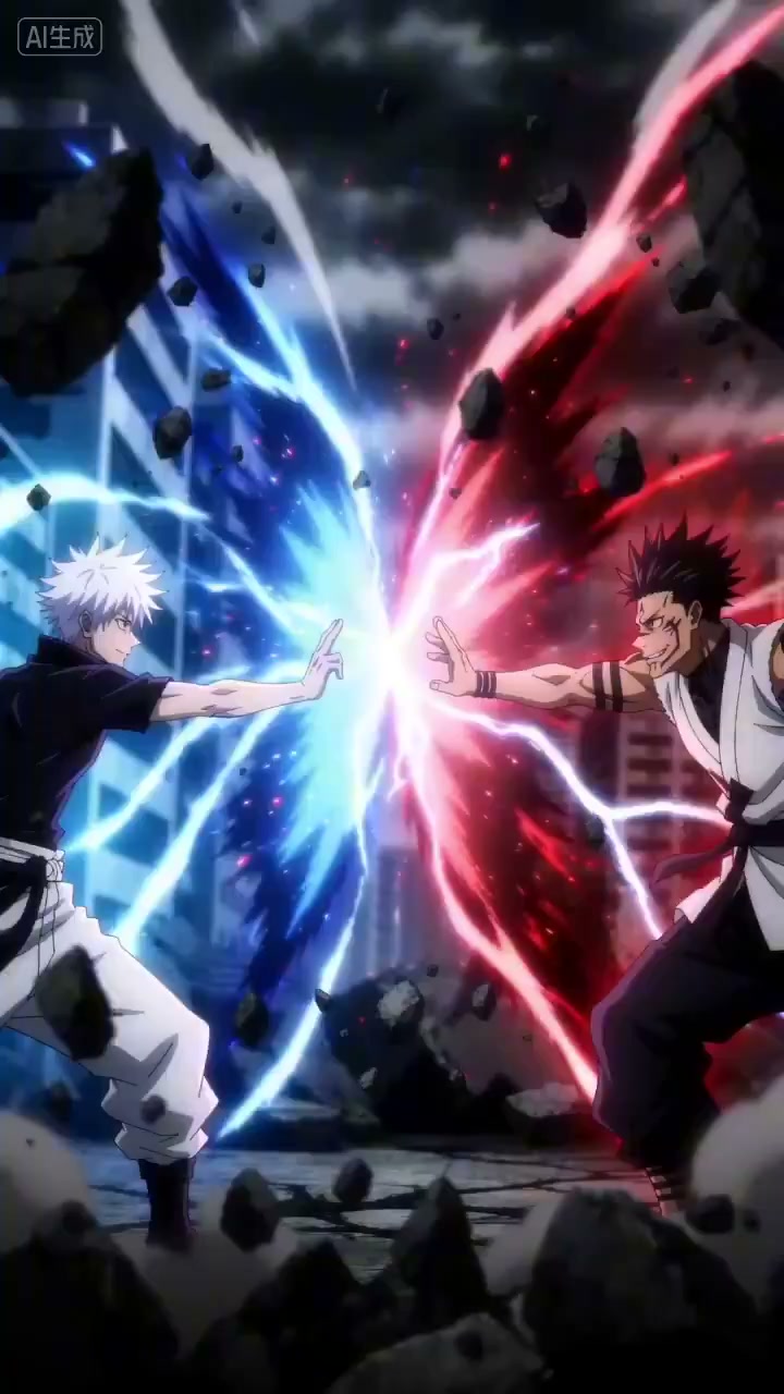 Red Blue Fate Duel Energy Explosion