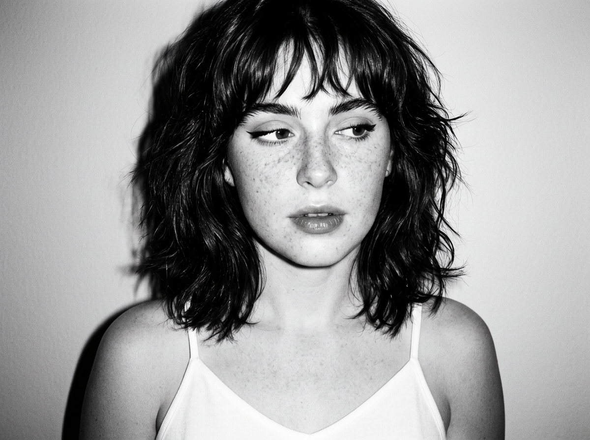 Black & White Hyper-Realistic Female Portrait