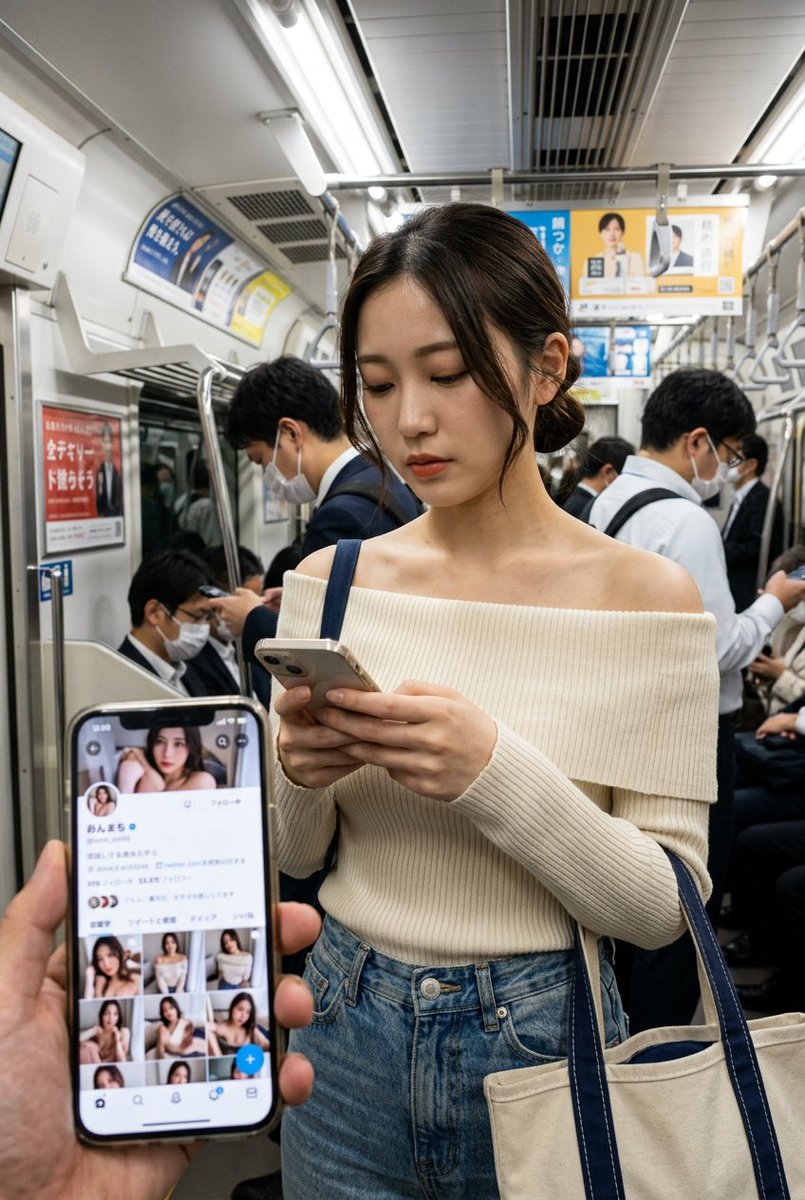 Twitter Model Subway Candid Reveal
