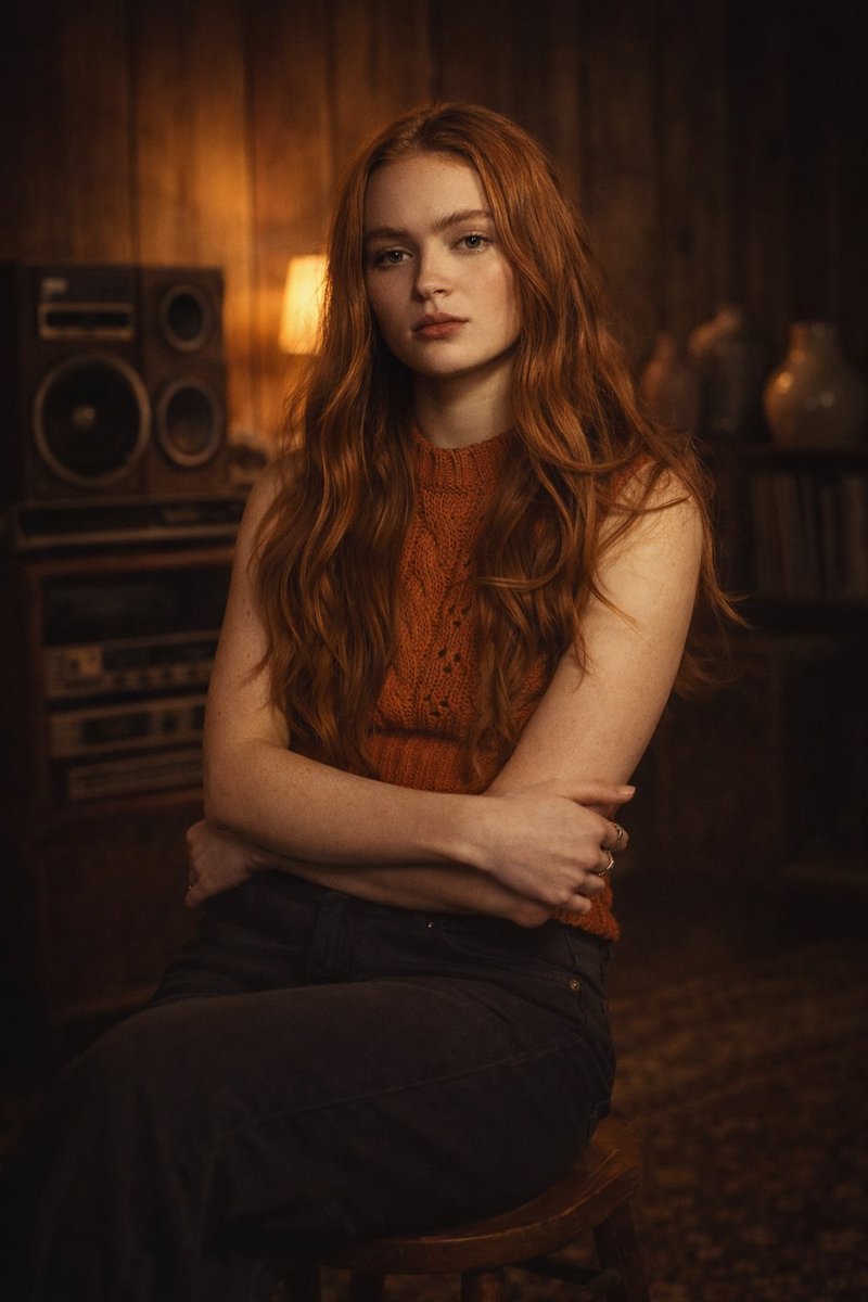 Warm Retro Cinematic Film Portrait
