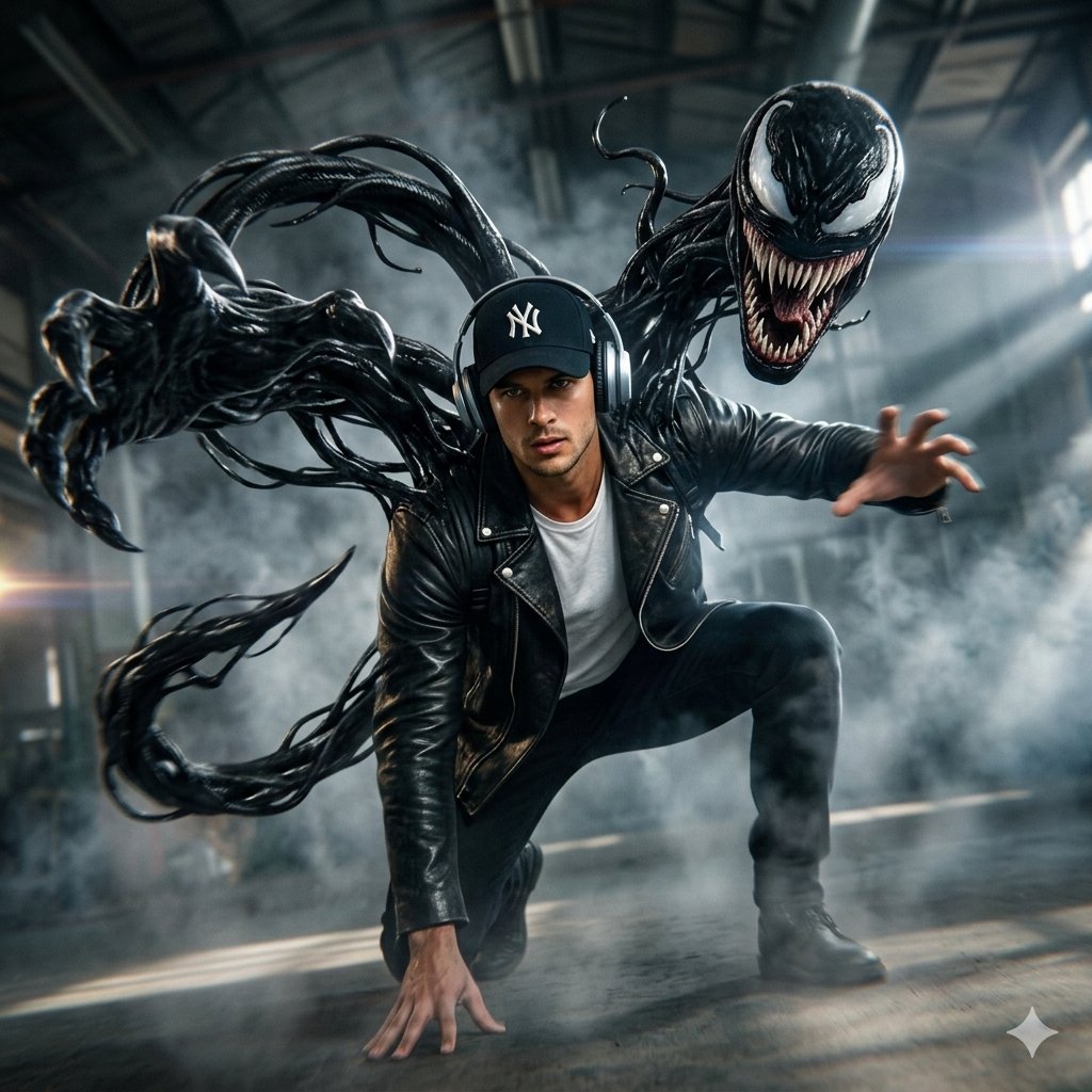Dark Venom Symbiote Hollywood Action