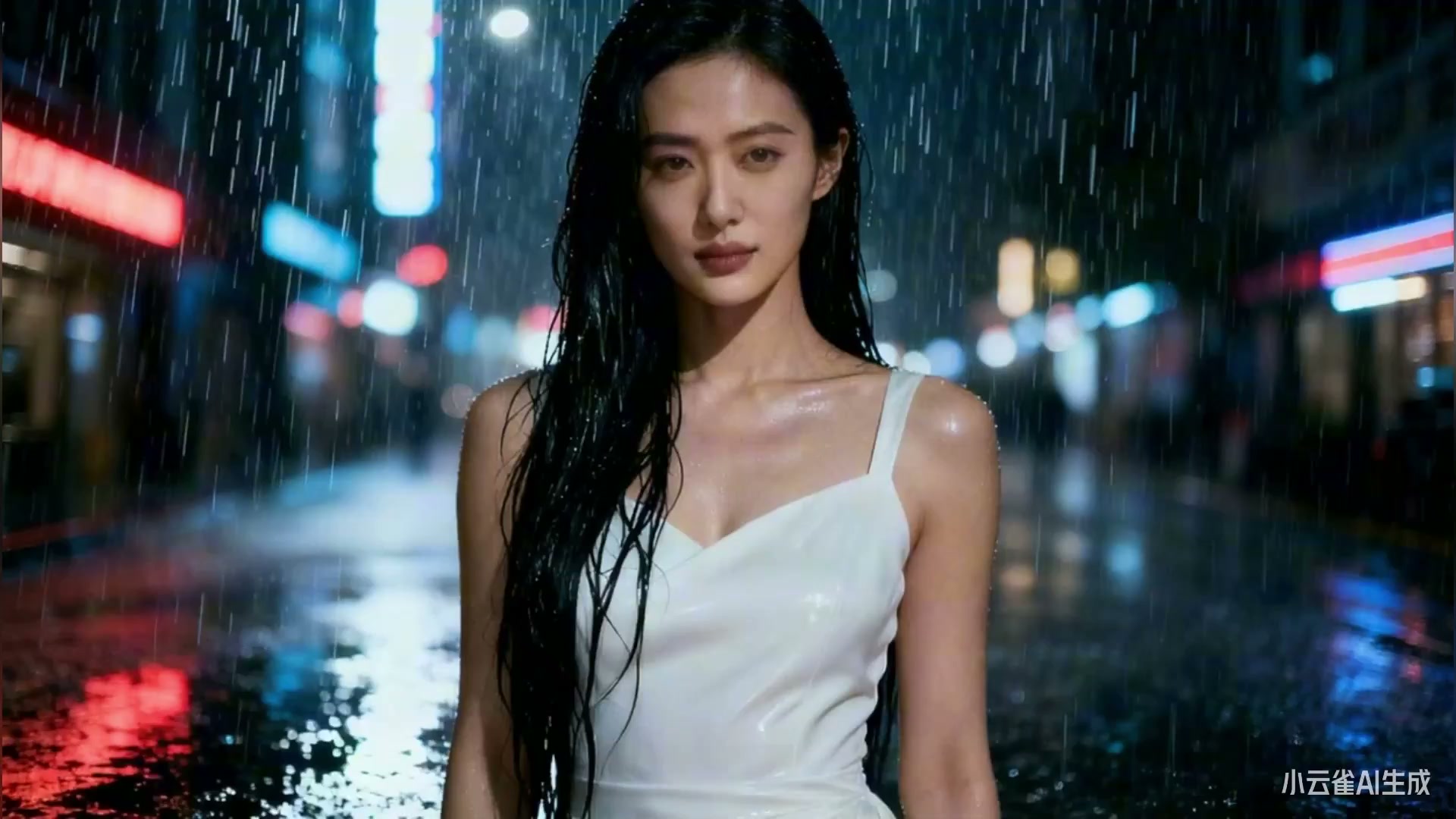 Urban Beauty Transforms into Golden War God