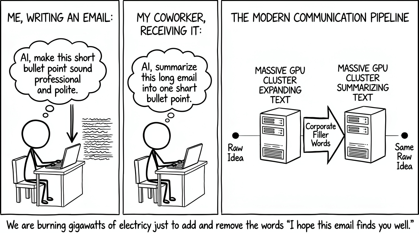 XKCD-Style AI Email Comic