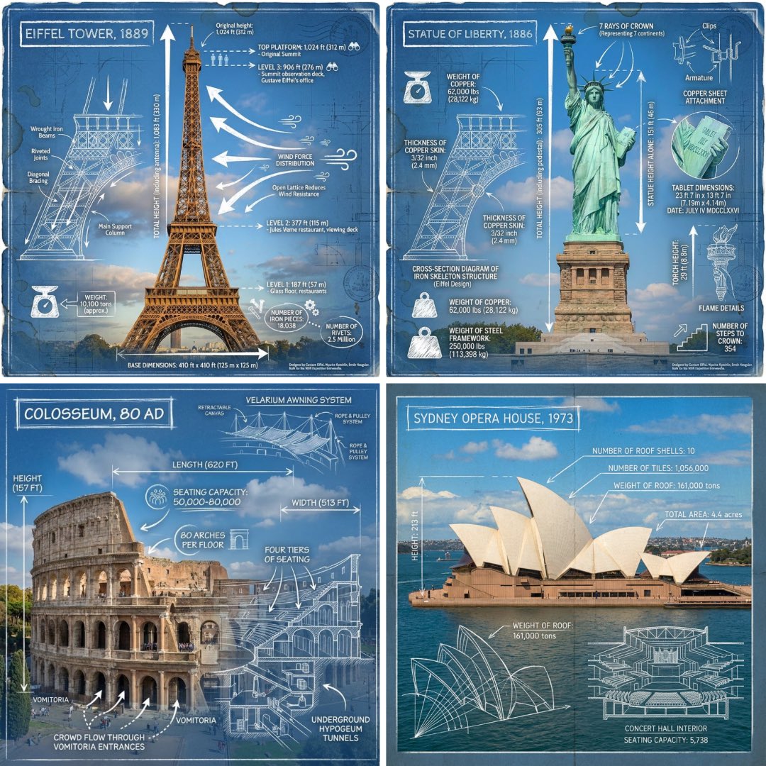 An Infographic Image of LANDMARK Combining a Real Photograph of the