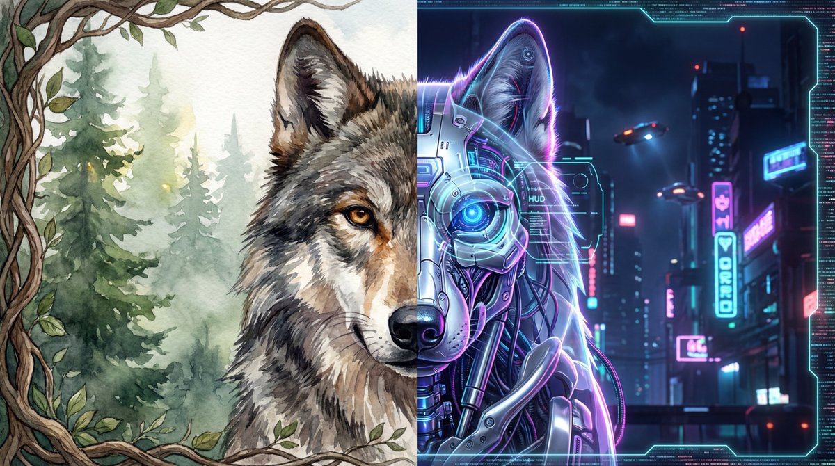 Cyberpunk Wolf Split Dissection