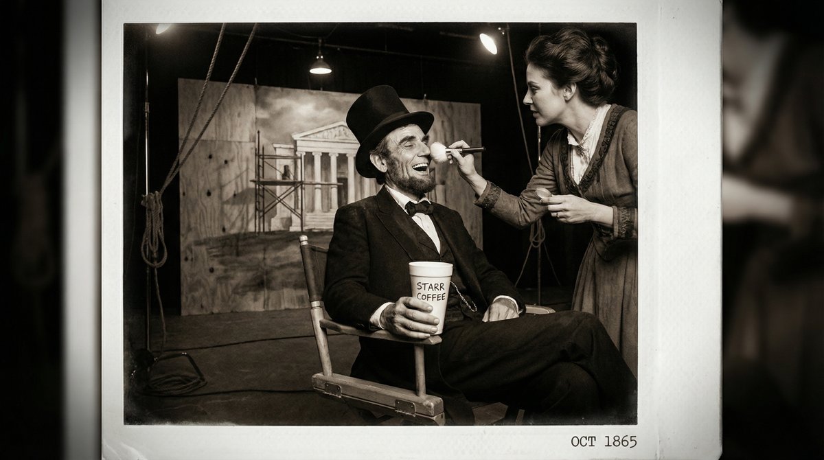 Candid Backstage Polaroid Photo From 1865