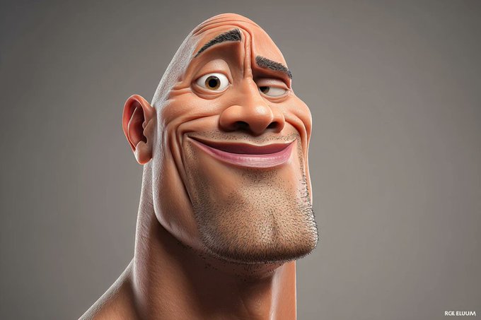 Highly Stylized 3D Caricature of Celebrity