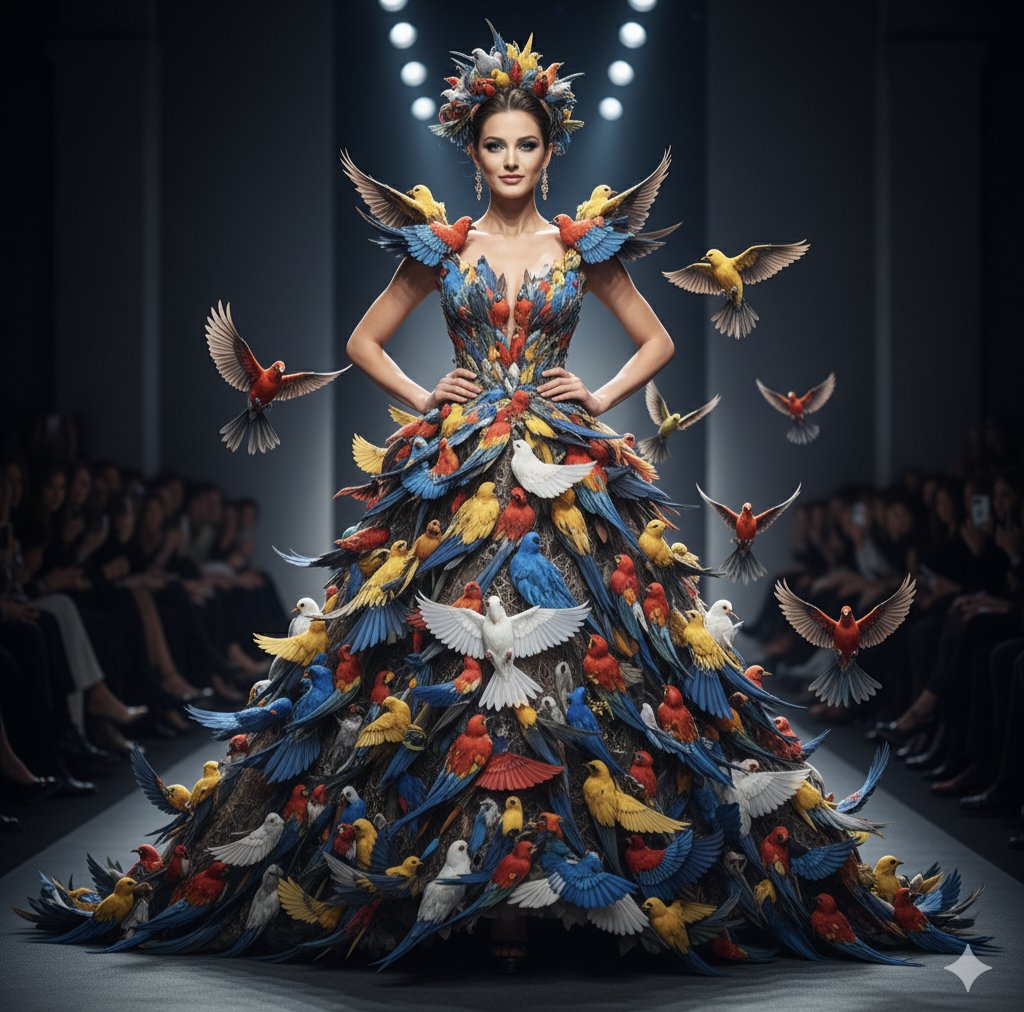 Ethereal Birds Haute Couture Runway