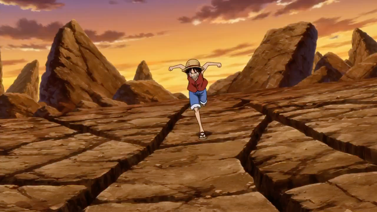Naruto Luffy Epic Duel Sunset
