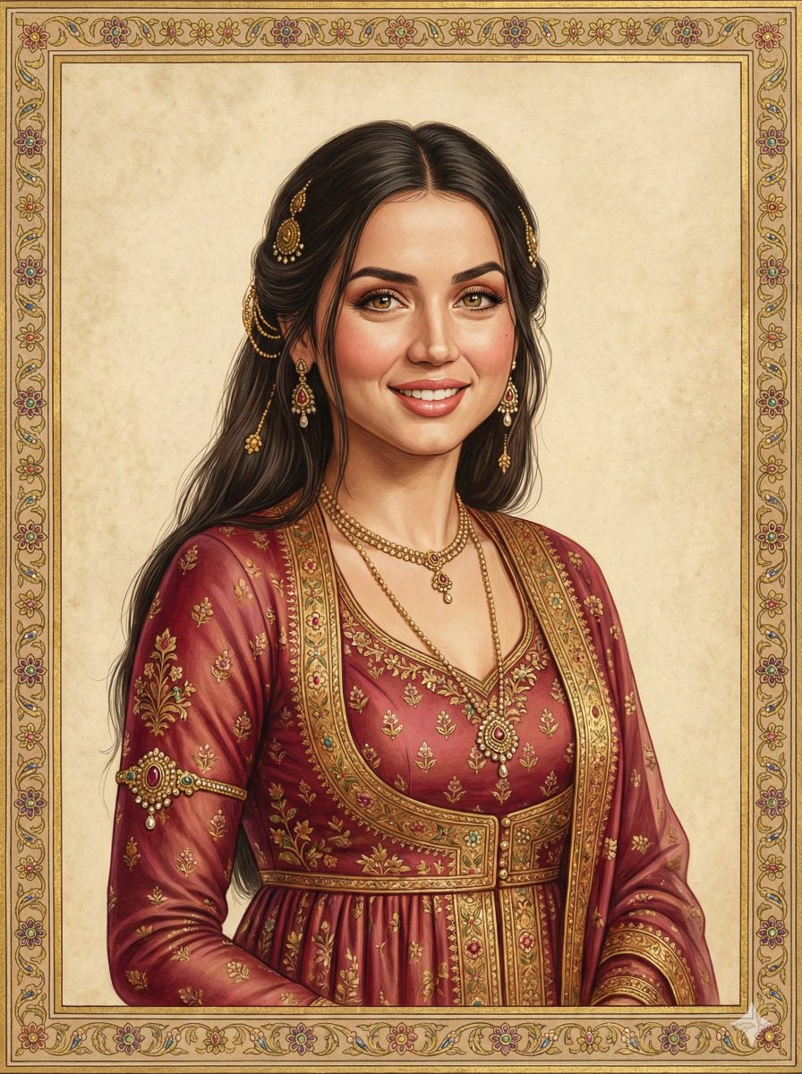 Mughal Royal Miniature Portrait