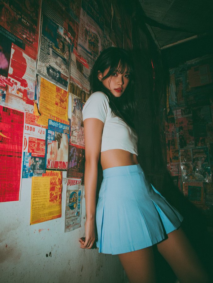 Image Features a Subject with Long Dark Hair Dressed in a