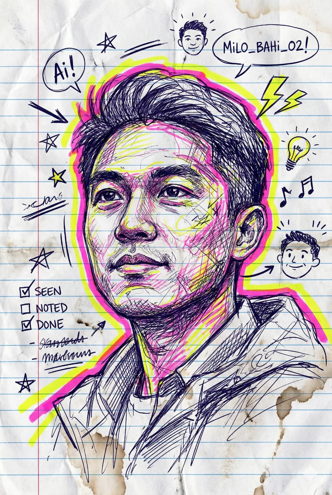 Notebook Electric Self Portrait