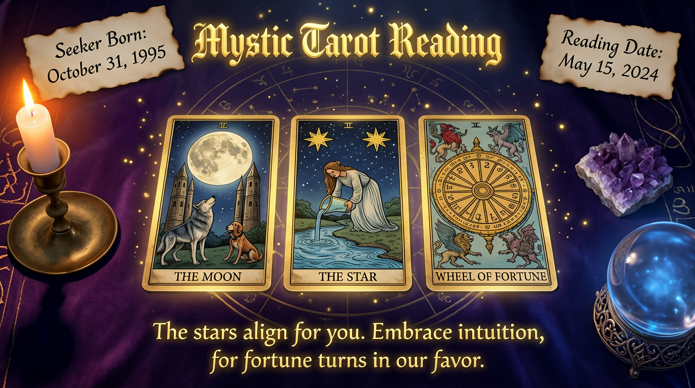 Magic Tarot Card Divination Desktop Fantasy Illustration