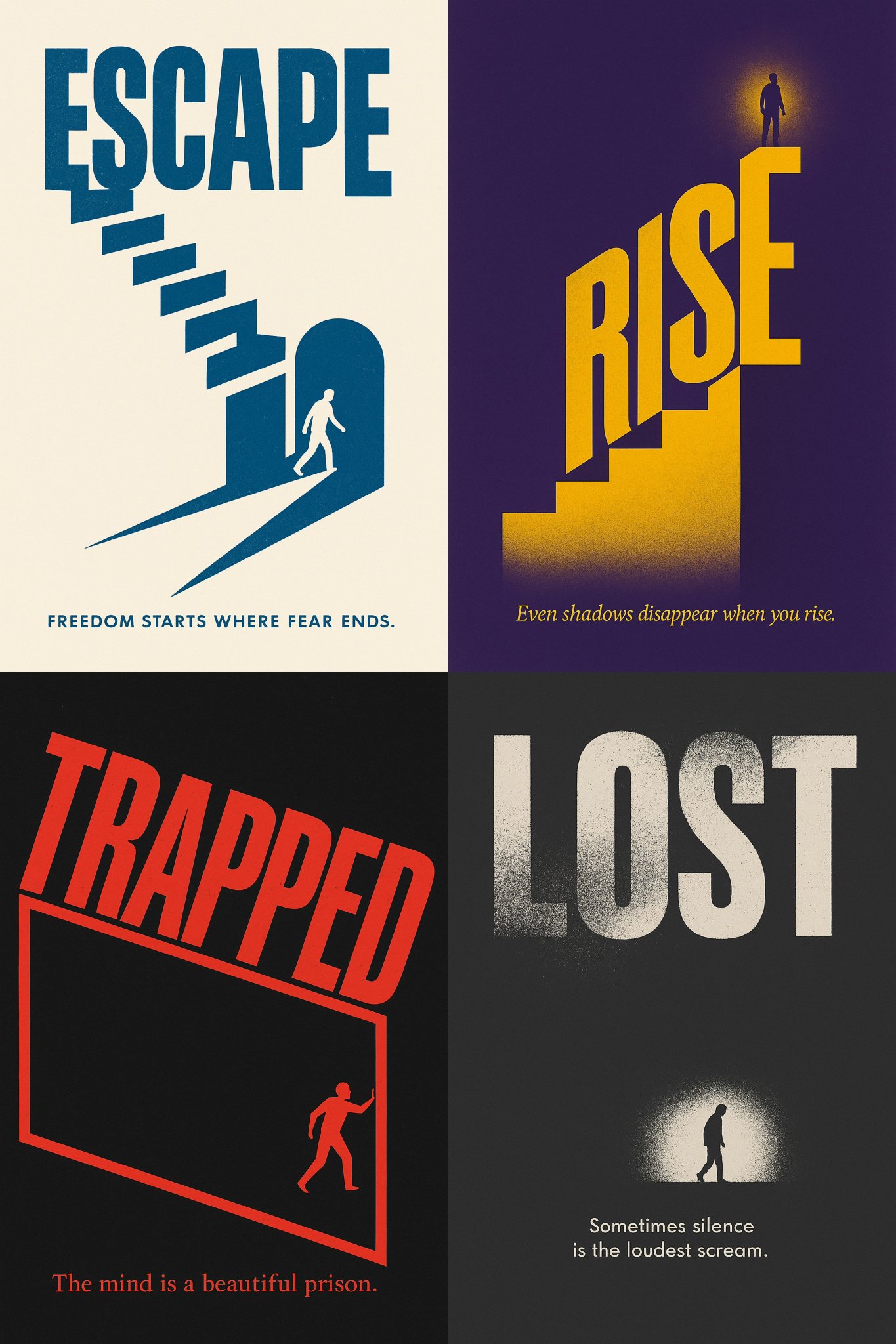 A Surreal 2D Poster Design Based on the Word KEYWORD the