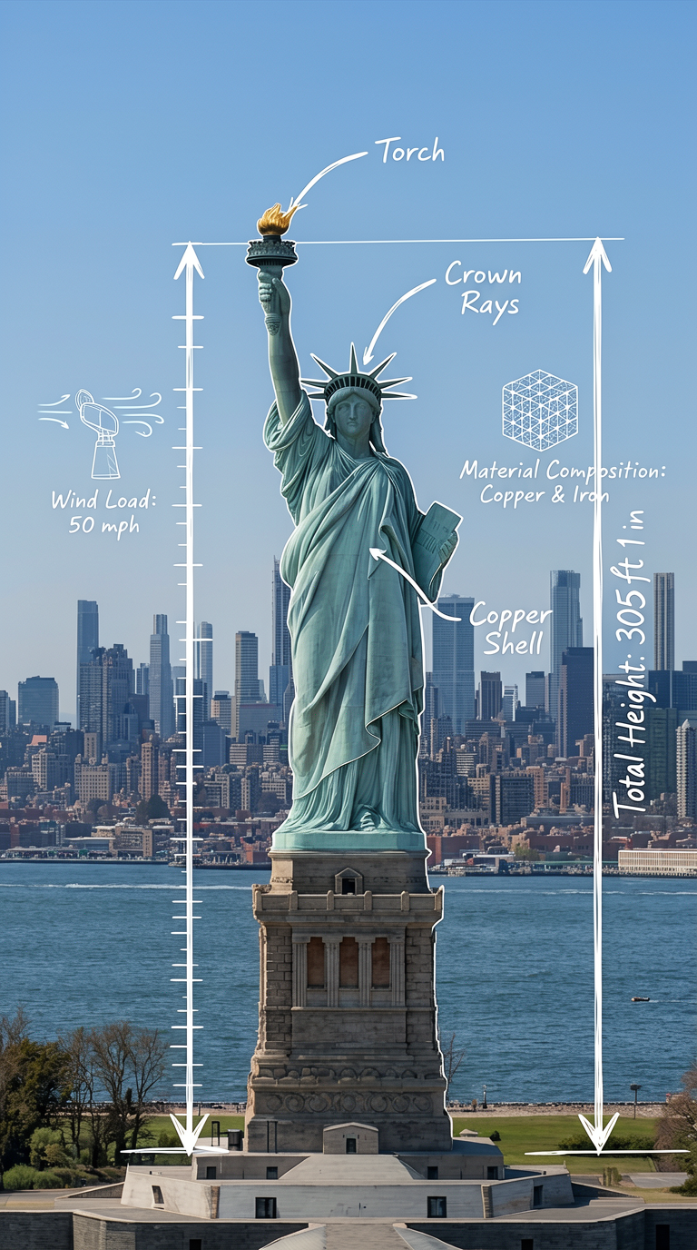 Statue of Liberty AR Data Overlay