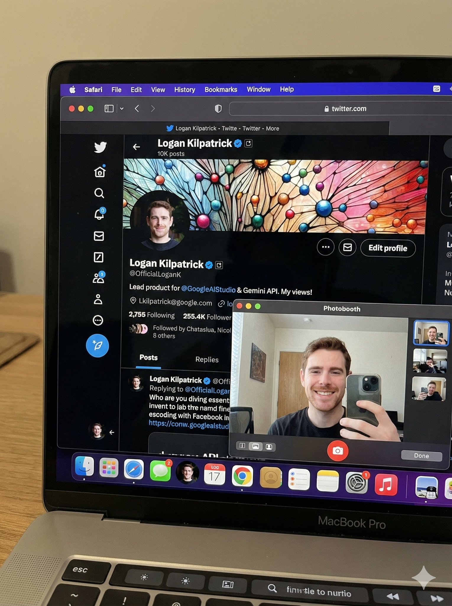 Candid 3 4 Still of a MacBook Pro with X Opened