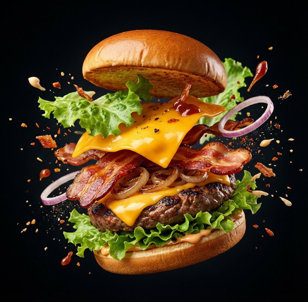 Premium Food Explosion Poster